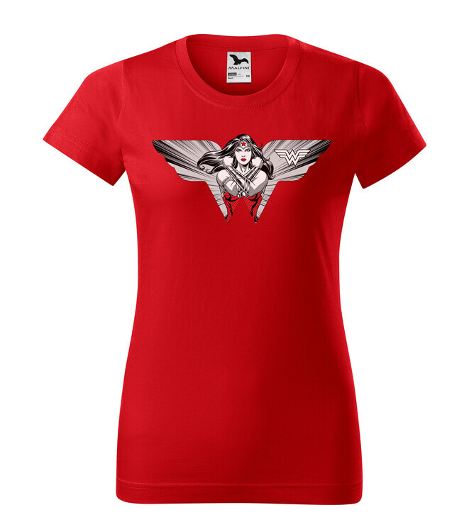 Europosters Tričko Wonder Woman - Stance Logo, Pánské, Regular, L