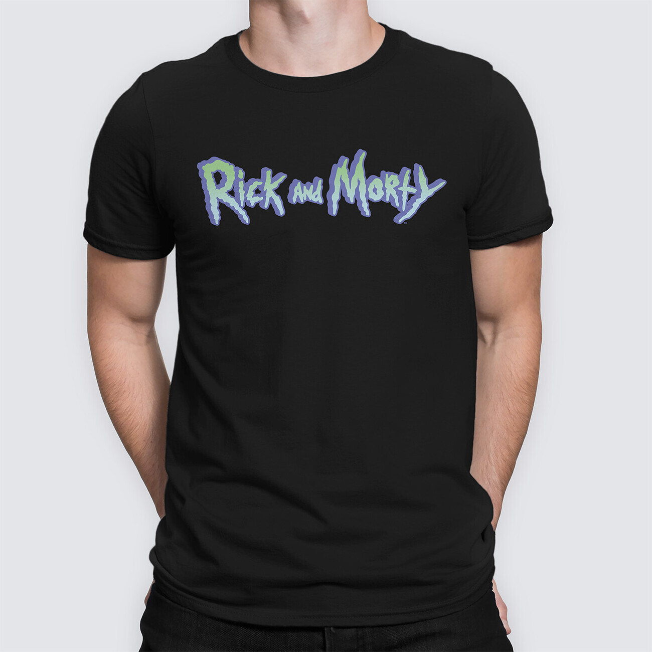 Europosters Tričko Rick and Morty - Logo, Pánské, Regular, L