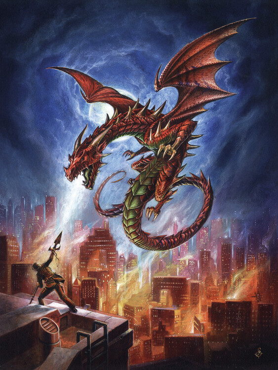 Alchemy Plakát, Obraz - Babylon Burning, Alchemy, 30 × 40 cm