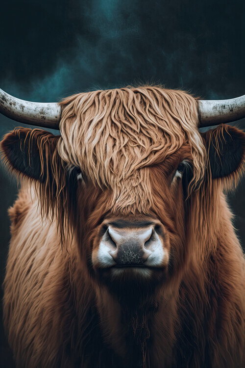 Treechild Plakát, Obraz - Highland Cow, Treechild, 26.7 × 40 cm