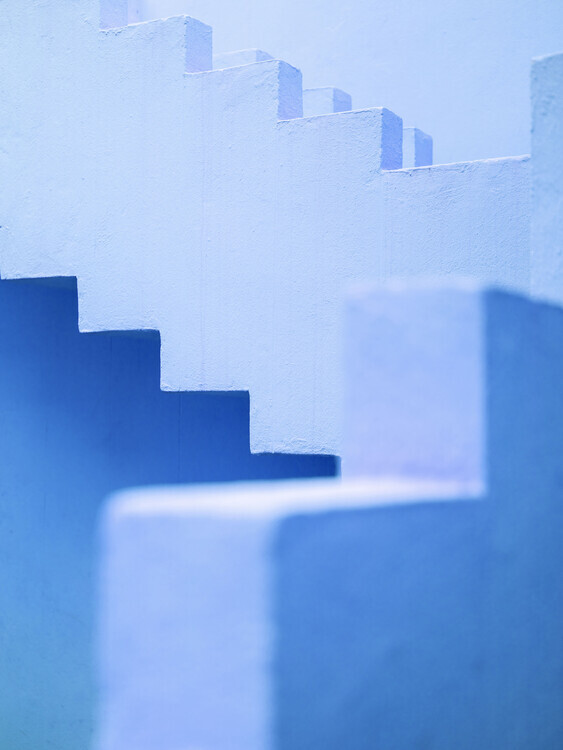 Raisa Zwart Plakát, Obraz - Muralla Roja in blue, Raisa Zwart, 30 × 40 cm
