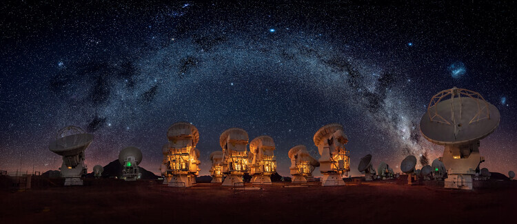 Hernan Calderon Velasco Plakát, Obraz - ALMA Observatory, Hernan Calderon Velasco, 50 × 21.7 cm