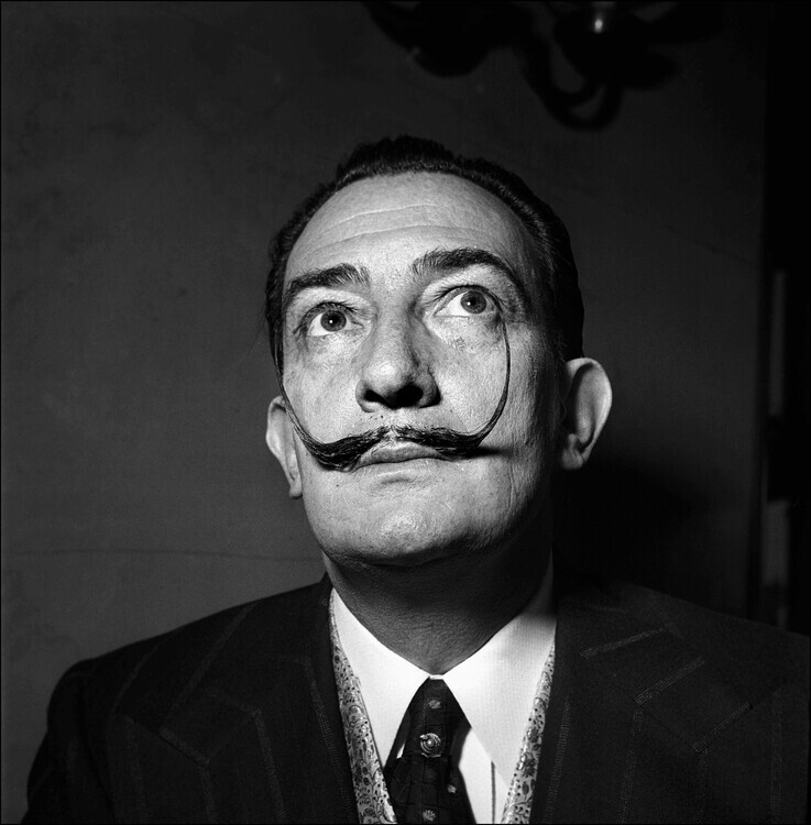 REPORTERS ASSOCIES Plakát, Obraz - Salvador Dali In Paris, France In 1953, 40 × 40 cm