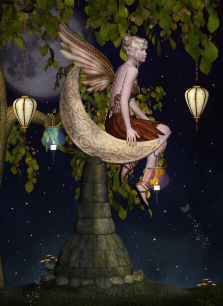 Ellerslie77 Plakát, Obraz - Little fairy secret place, Ellerslie77, 30 × 40 cm