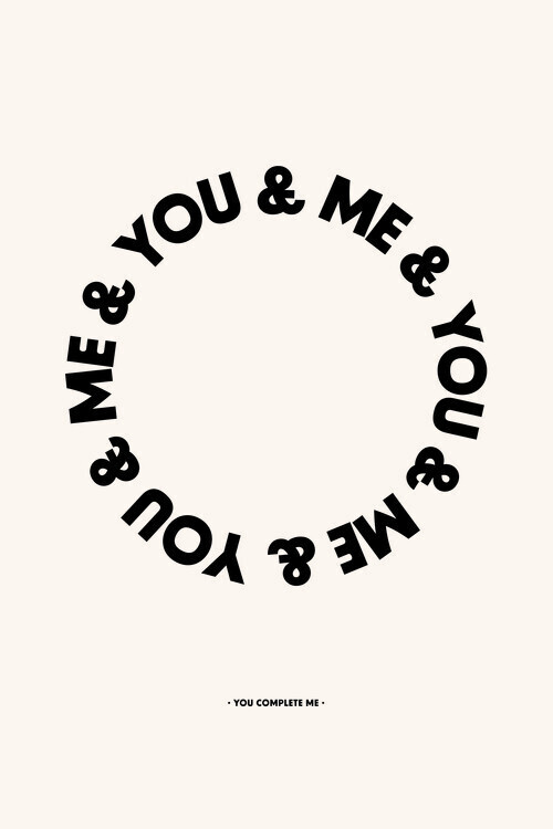 Frankie Kerr-Dineen Plakát, Obraz - You Complete Me, Frankie Kerr-Dineen, 26.7 × 40 cm