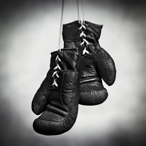 SEAN GLADWELL Plakát, Obraz - Laced boxing gloves, SEAN GLADWELL, 40 × 40 cm