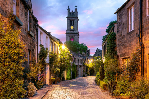 joe daniel price Plakát, Obraz - Circus Lane, Edinburgh, Scotland, joe daniel price, 40 × 26.7 cm