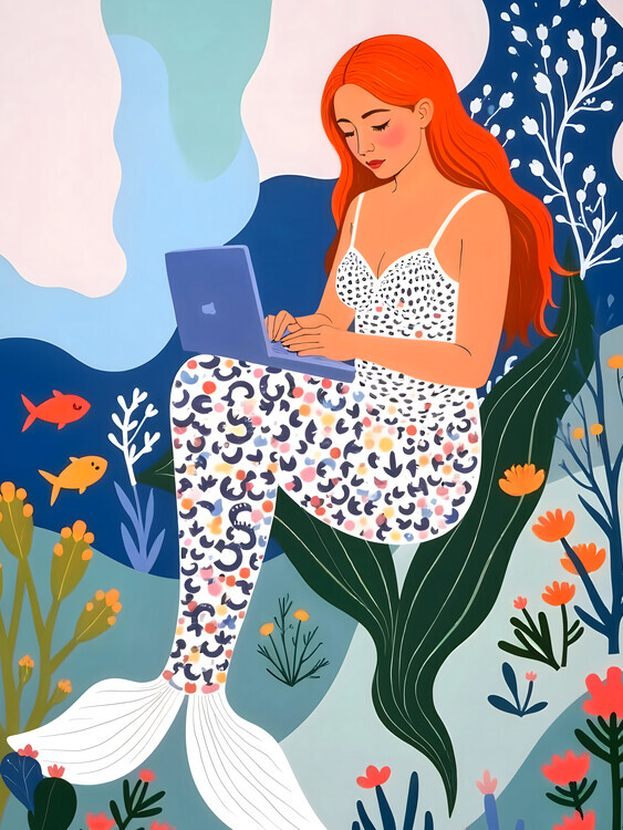 Uma Gokhale Plakát, Obraz - Work From Home, Uma Gokhale, 30 × 40 cm
