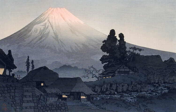 Hiroaki Takahashi Plakát, Obraz - Mount Fuji From Mizukubo (1932), Hiroaki Takahashi, 40 × 26.7 cm