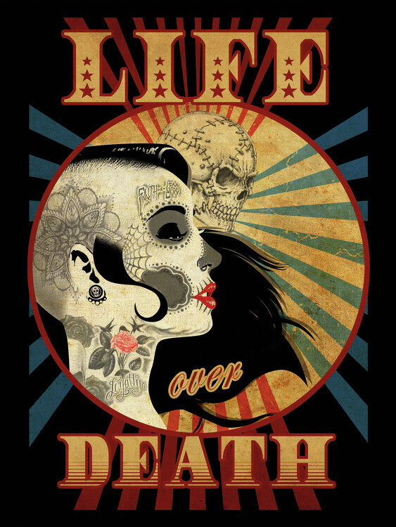 Europosters Plakát, Obraz - Life Over Death, 30 × 40 cm