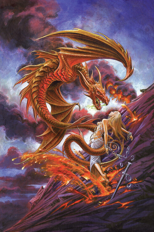 Europosters Plakát, Obraz - Forge of Vesuvius, 26.7 × 40 cm
