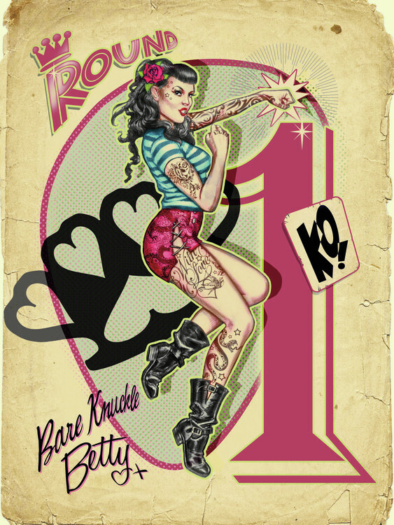 Europosters Plakát, Obraz - Bare Knuckle Betty, 30 × 40 cm