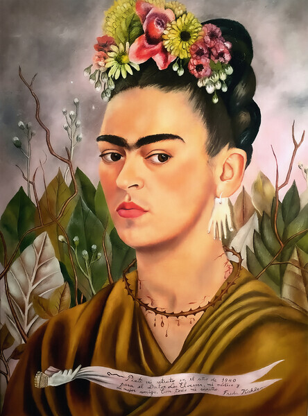 Frida Kahlo Plakát, Obraz - Self Portrait, Dedicated to Dr Eloesser, 1940, Frida Kahlo, 30 × 40 cm