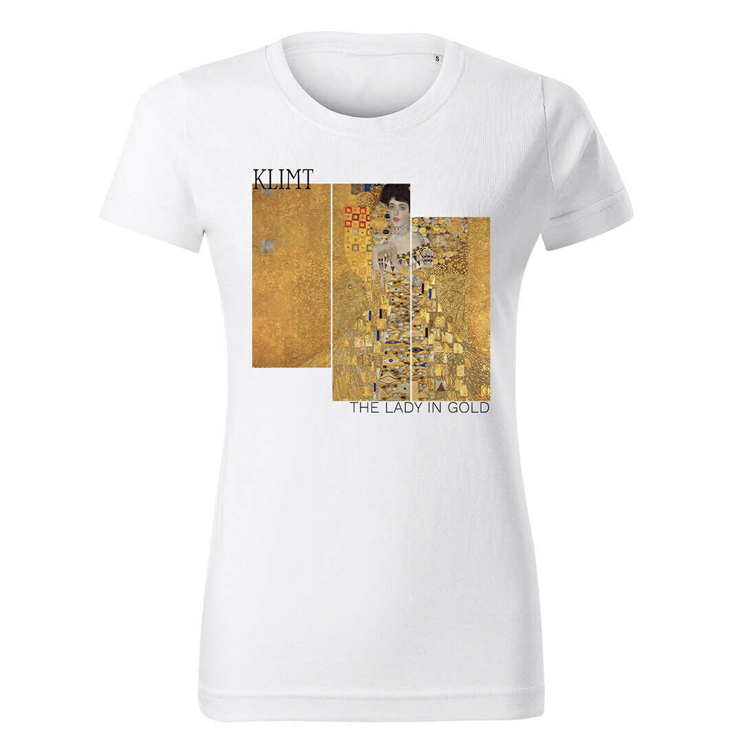 Europosters Tričko The Lady in Gold, Gustav Klimt, Dámské, Regular, S