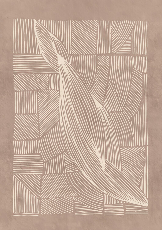 Lucrecia Caporale Plakát, Obraz - Abstract Irregular Lines, Lucrecia Caporale, 30 × 40 cm