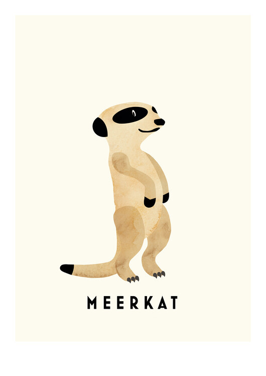 Erik Wintzell Plakát, Obraz - Meerkat, Erik Wintzell, 30 × 40 cm