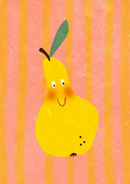 Raissa Oltmanns Plakát, Obraz - Hello pear, Raissa Oltmanns, 30 × 40 cm