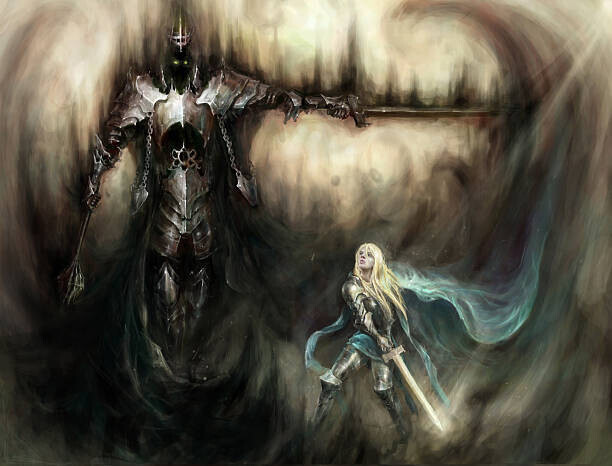 fotokostic Plakát, Obraz - knights, fotokostic, 40 × 30 cm