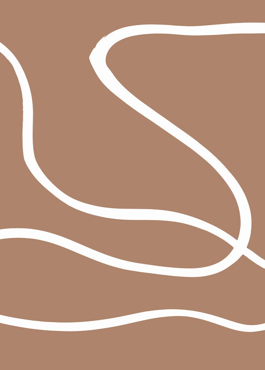 Pictufy Studio Plakát, Obraz - Abstract Mocha, Pictufy Studio, 30 × 40 cm