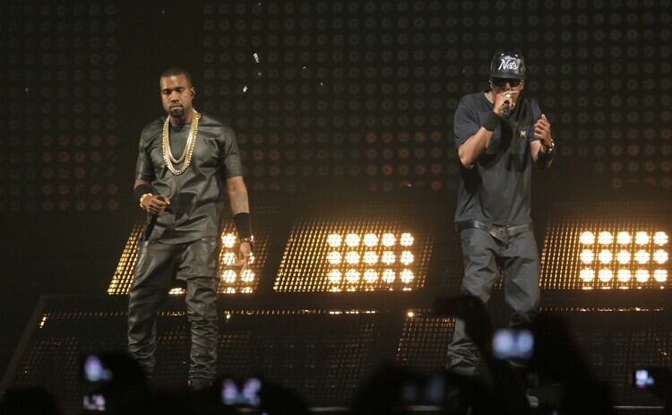 Photonews Plakát, Obraz - Jay Z and Kanye West in Antwerp, 40 × 24.7 cm