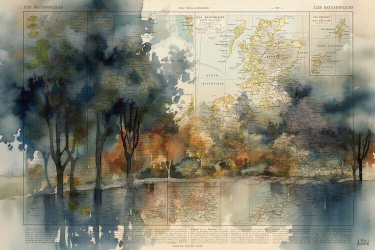 Thomas Chedeville Plakát, Obraz - Trees, Thomas Chedeville, 40 × 26.7 cm