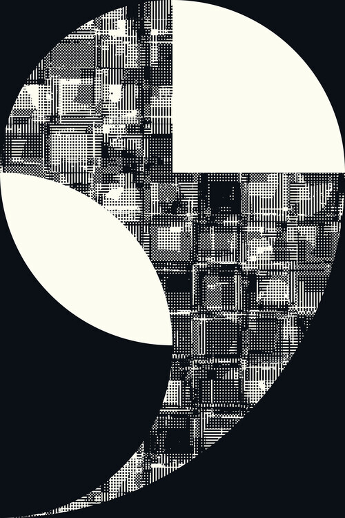 Petr Strnad Plakát, Obraz - Geometric Abstraction, Petr Strnad, 26.7 × 40 cm