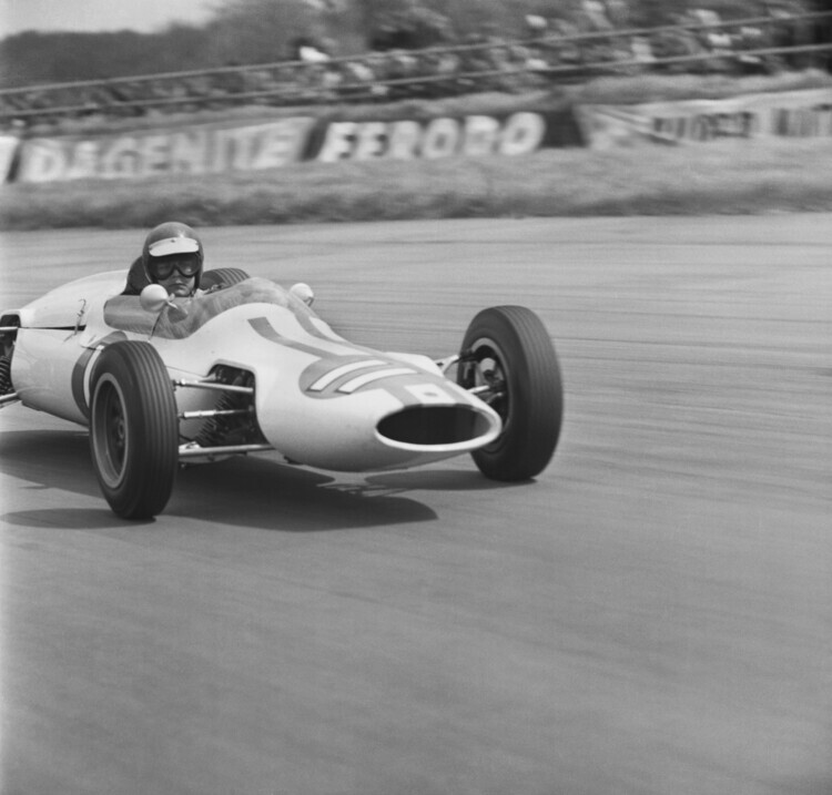 Evening Standard Plakát, Obraz - Peter Revson At Silverstone, 40 × 40 cm