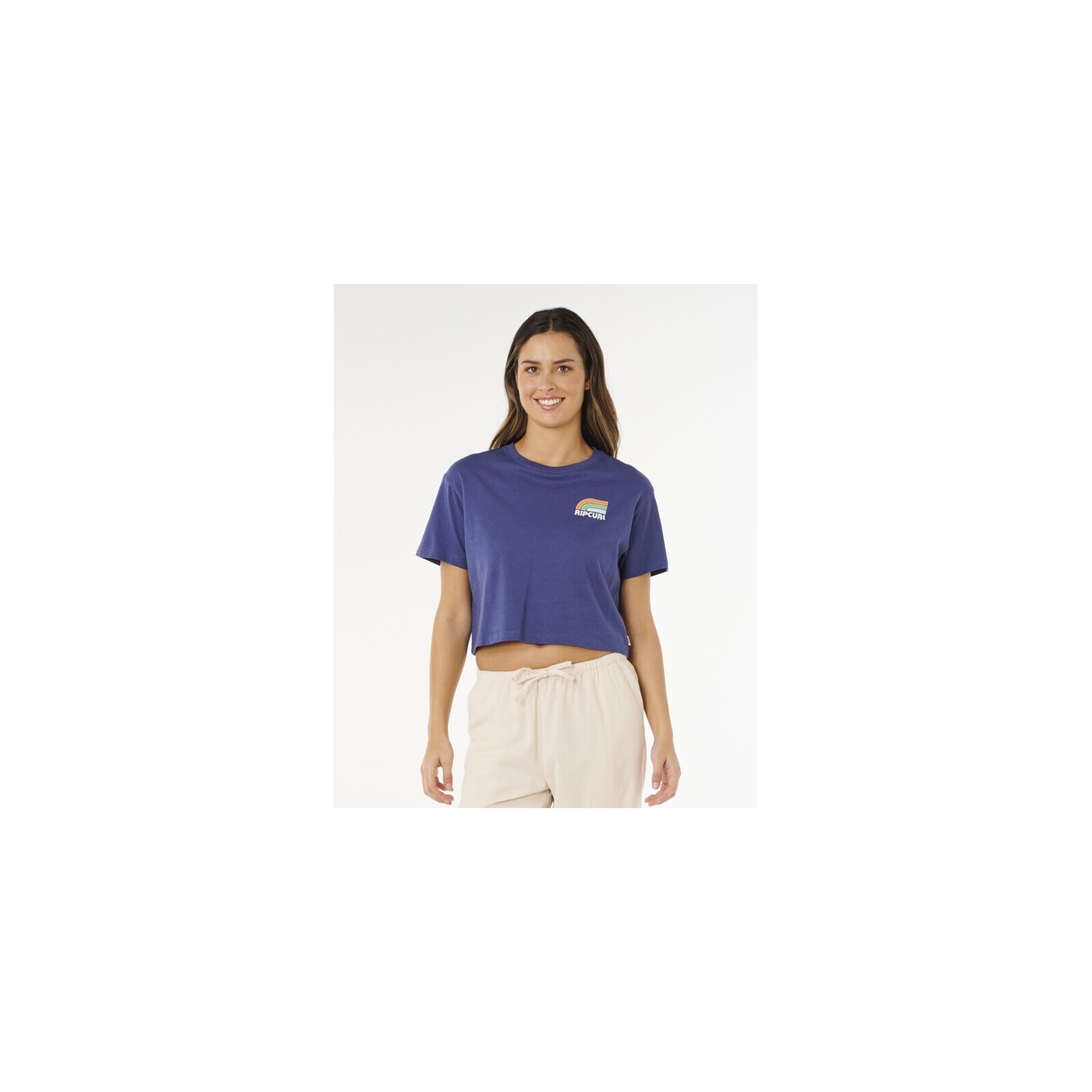 triko RIP CURL - Surf Side Cropped Tee Navy (49)