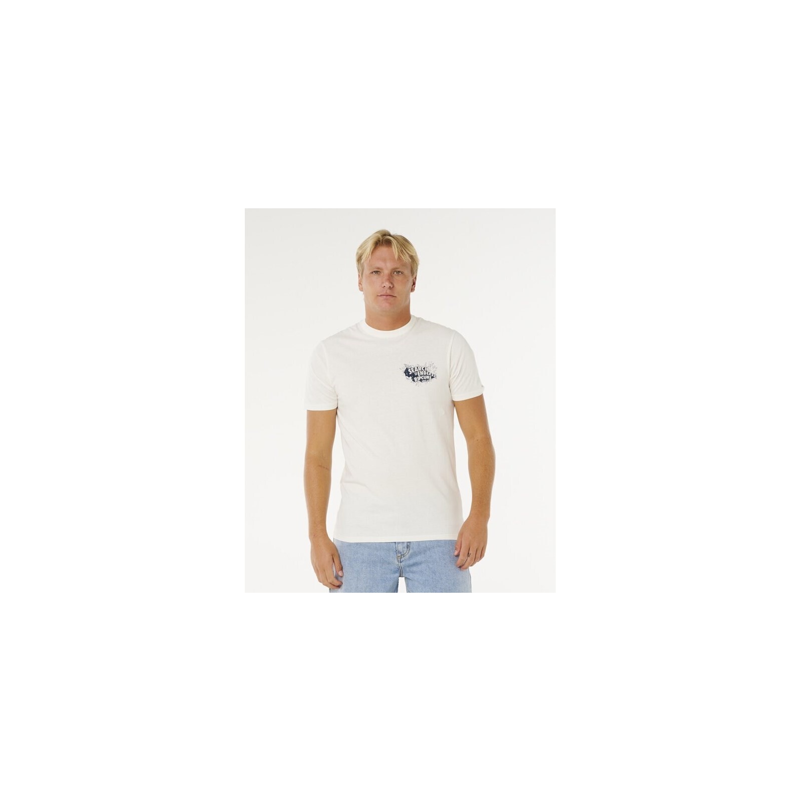 triko RIP CURL - Keep On Trucking Ss Tee Bone (3021) velikost: XL