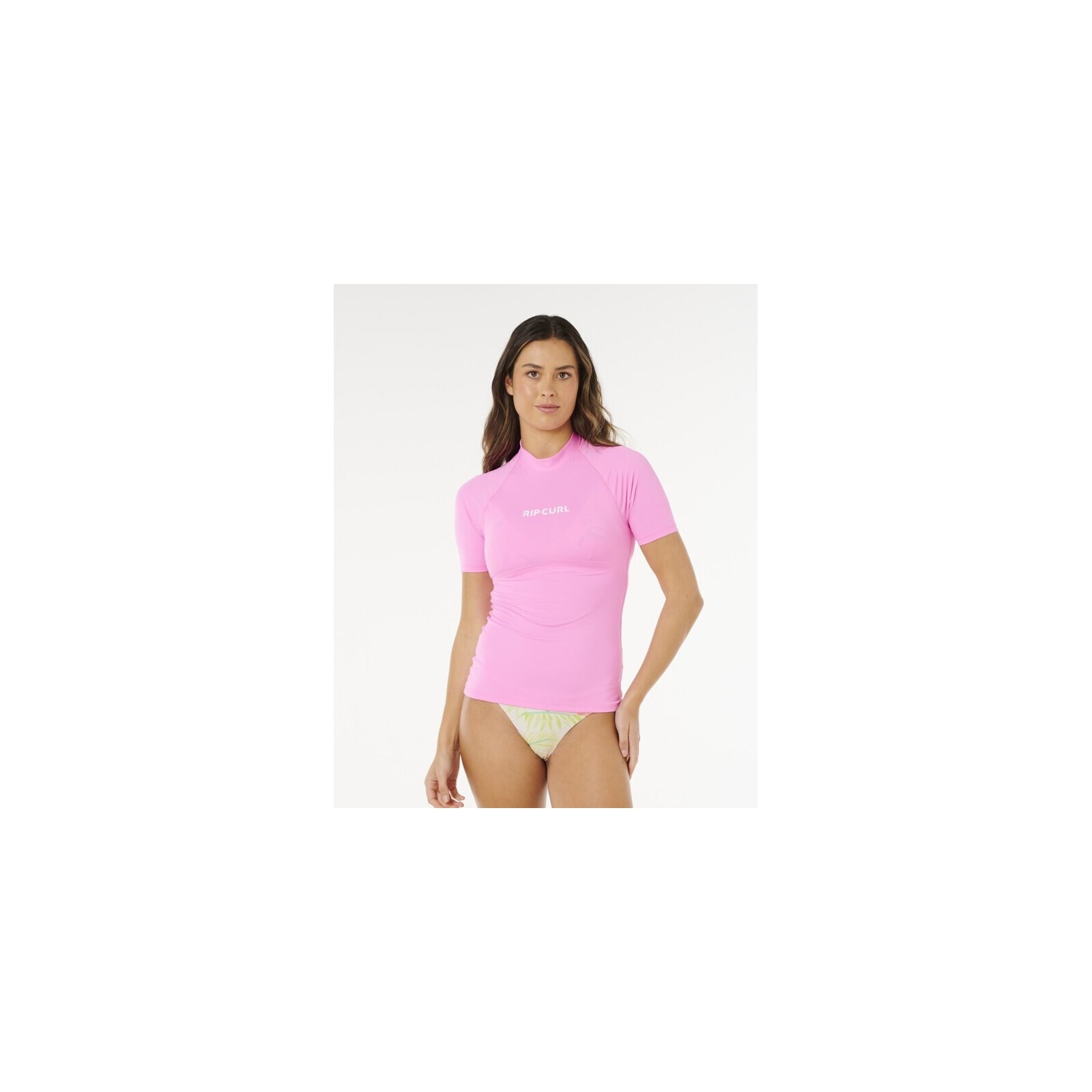 lycra RIP CURL - Molokai Ss Solid UPF Rashguard Super Pink (4007) velikost: L