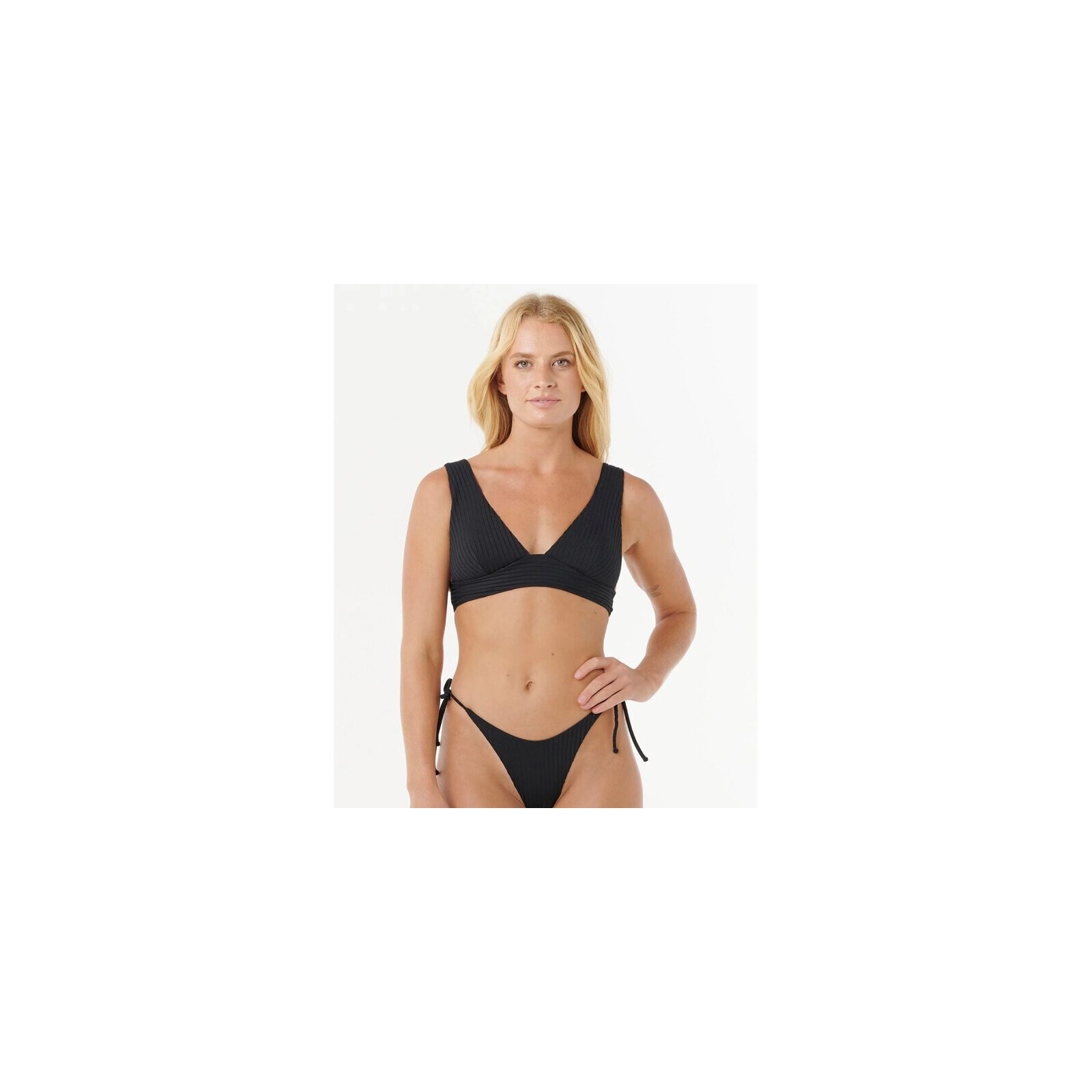 horní díl plavek RIP CURL - Premium Surf D-dd Deep V Black (90) velikost: M