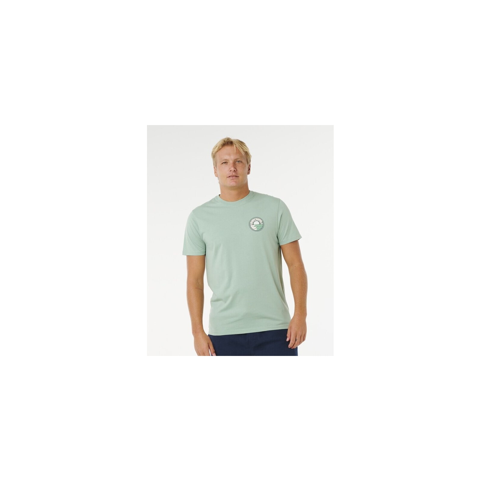 triko RIP CURL - Pacific Rinse Stacked Tee Aloe (3237) velikost: M