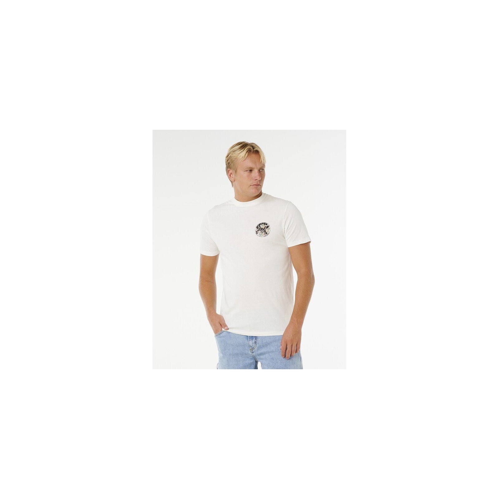 triko RIP CURL - Wettie Passage Icon Tee Bone (3021)