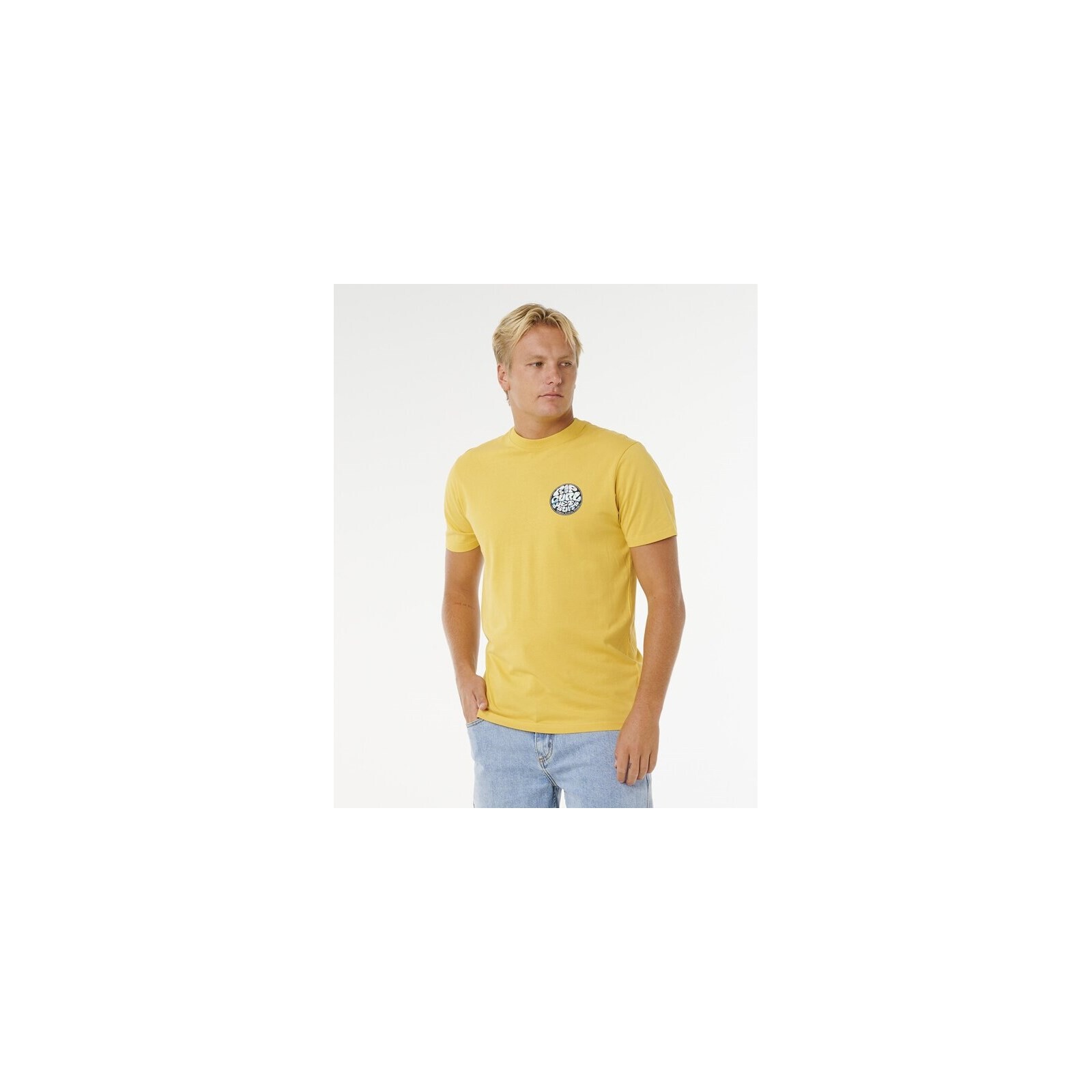 triko RIP CURL - Wettie Passage Icon Tee Ochre (14) velikost: S