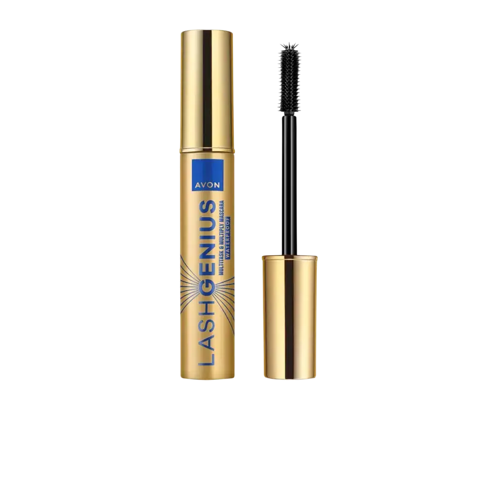Avon Voděodolná řasenka Lash Genius Waterproof Multitask & Multiply 10 ml Blackest Black