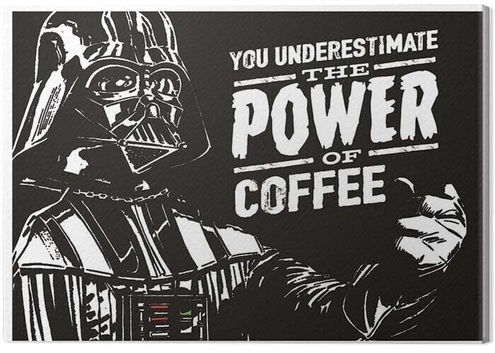 PYRAMID Obraz na plátně Star Wars - The Power Of Coffee, 2 - 80×60 cm