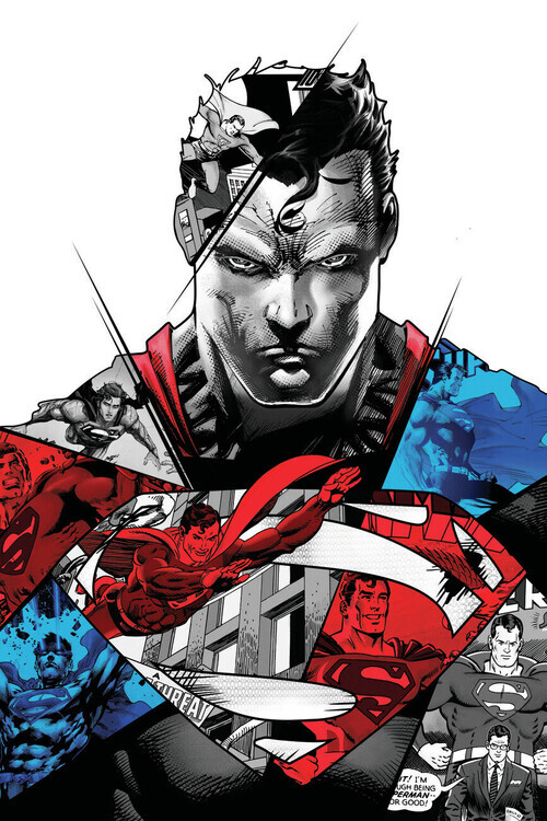Europosters Plakát, Obraz - Superman - Split, 80 × 120 cm