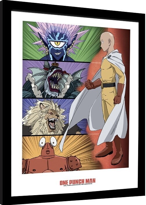 GB EYE Obraz na zeď - One Punch Man - Ranking of Villlains, 34 × 44.2 cm