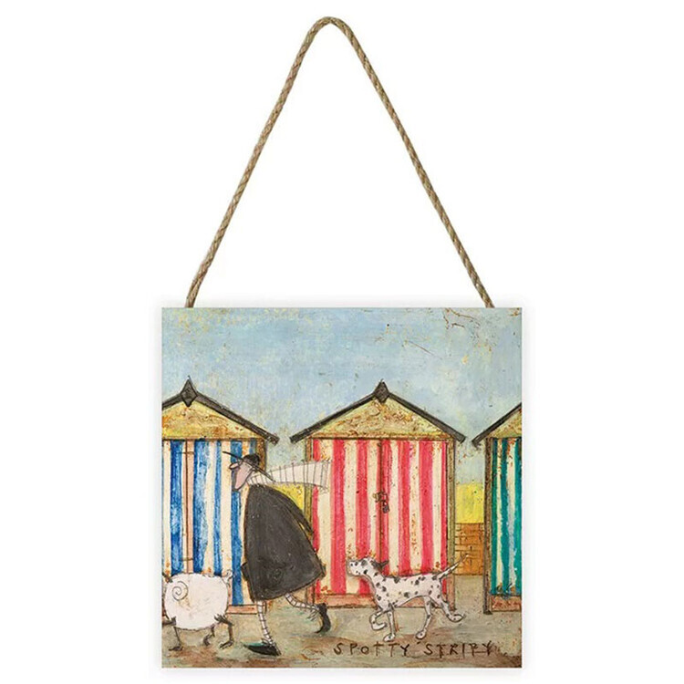 PYRAMID Dřevěný obraz Sam Toft - Spotty Stripy, 20 × 20 cm