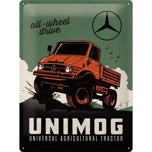 Postershop Plechová cedule Daimlet Truck - Umomog, 30 x 40 cm