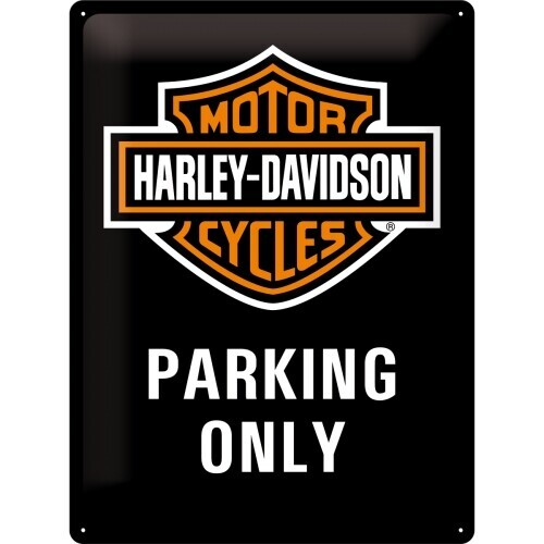 Postershop Plechová cedule Harley Davidson - Parking Only, 30 x 40 cm