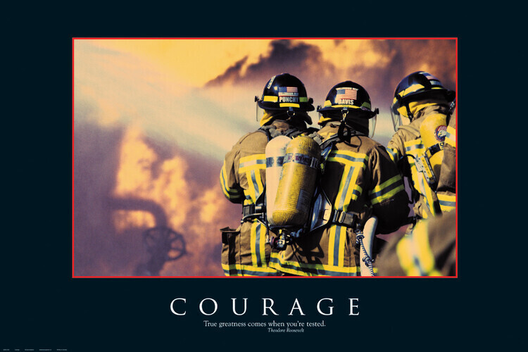 EUROGRAPHICS Plakát, Obraz - Courage, 91.5 × 61 cm