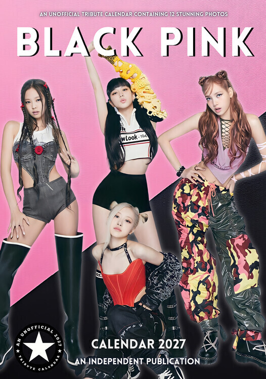 CALLDREAMS Kalendář 2027 Blackpink, 42 x 29.7 cm