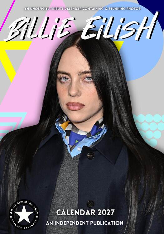 CALLDREAMS Kalendář 2027 Billie Eilish, 42 x 29.7 cm