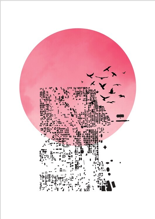 Nordic Creators Plakát, Obraz - Shadow, Nordic Creators, 30 × 40 cm