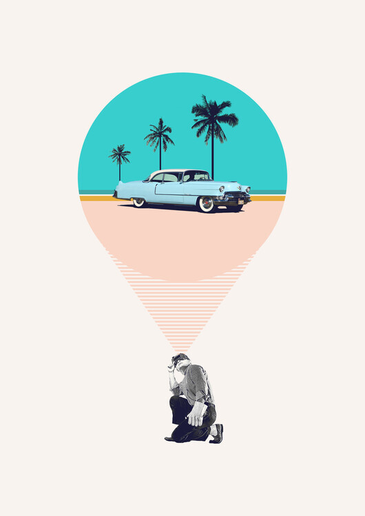 Maarten Léon Plakát, Obraz - F is for future possibilities, Maarten Léon, 30 × 40 cm