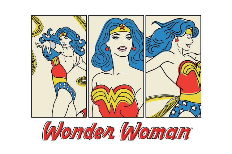 Europosters Plakát, Obraz - Wonder Woman- Comics, 40 × 26.7 cm