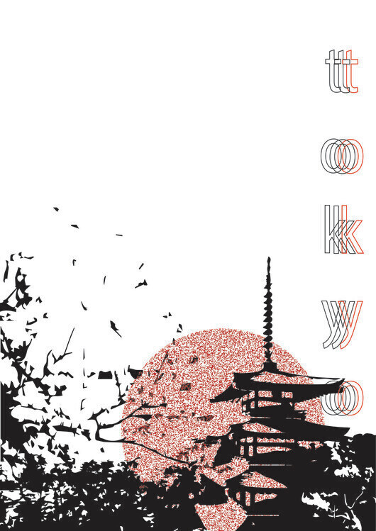 Martyna Wikiera Plakát, Obraz - Tokyo, Martyna Wikiera, 30 × 40 cm