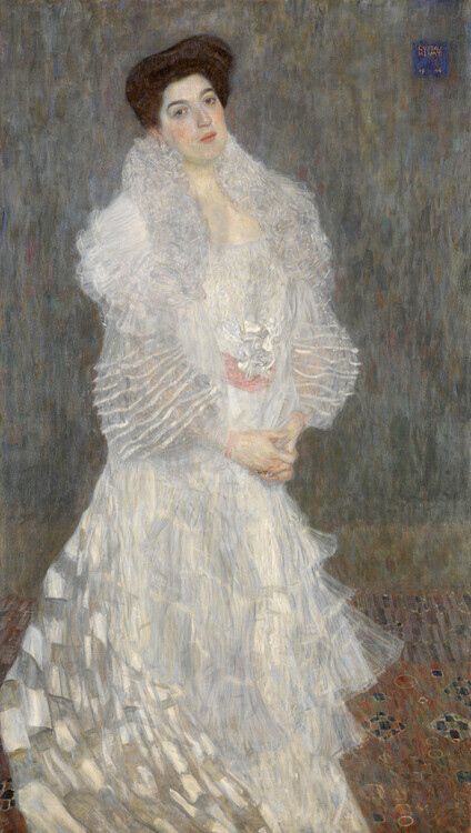 Gustav Klimt Plakát, Obraz - Portrait of Hermine Gallia (1870-1936) 1904, Gustav Klimt, 22.2 × 40 cm