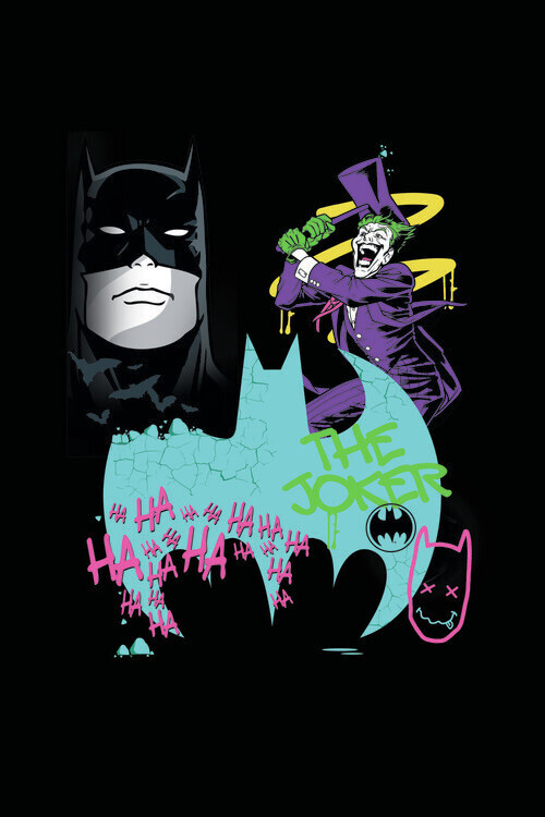 Europosters Plakát, Obraz - Batman vs Joker - Art, 26.7 × 40 cm